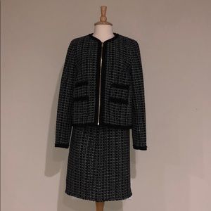 Ann Taylor Knit Blazer and Skirt Suit
